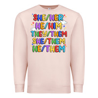 Pale Pink pride pronouns Premium Sweatshirt - Artiststas