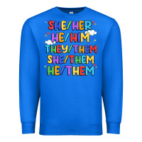 True Royal pride pronouns Premium Sweatshirt - Artiststas
