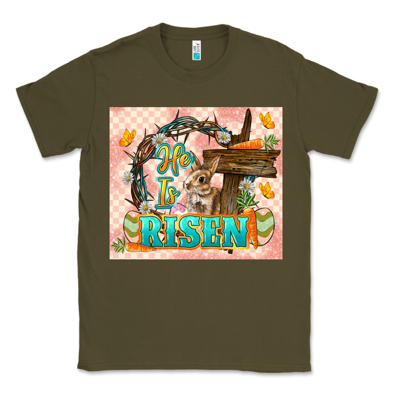 Easter Day He Is Risen 20oz Skinny Classic Tee by LillyAllenDesigns | Teevron