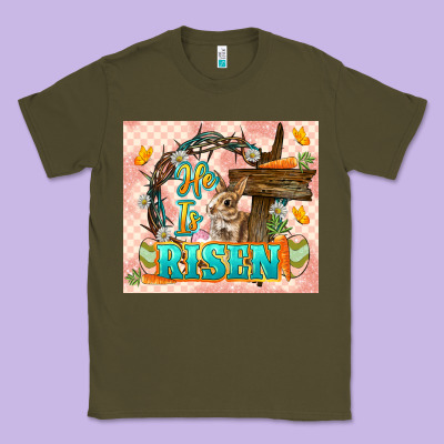 Easter Day He Is Risen 20oz Skinny Classic Tee Designed By Lillyallendesigns
