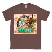 Chestnut Easter Day He is risen 20oz skinny Classic Tee - LillyAllenDesigns