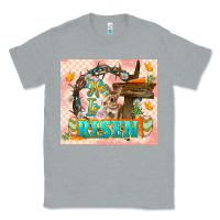 Heather Grey Easter Day He is risen 20oz skinny Classic Tee - LillyAllenDesigns