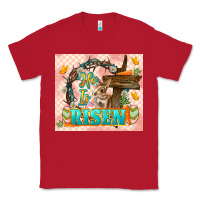 Red Easter Day He is risen 20oz skinny Classic Tee - LillyAllenDesigns
