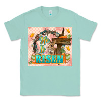 Seafoam Easter Day He is risen 20oz skinny Classic Tee - LillyAllenDesigns