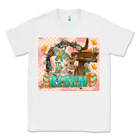 White Easter Day He is risen 20oz skinny Classic Tee - LillyAllenDesigns