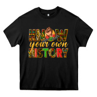 Black know your own history Heavy Core Tee - texasbilliewilder