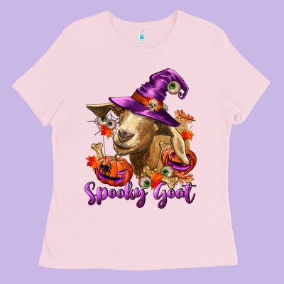 Ladies Tee Spooky Goat