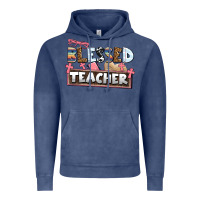 Vintage Denim blessed teacher Vintage Hoodie - AdoDesignShop