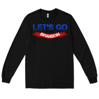 Black Let's Go Brandon Long Sleeve Tee - Jasminsmagicworld
