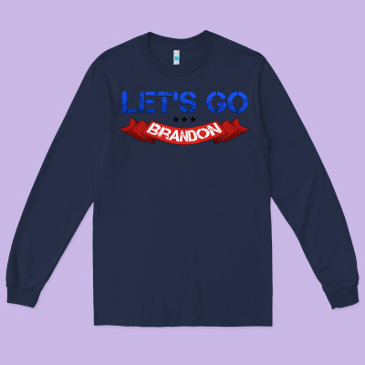Let's Go Brandon Long Sleeve Tee Designed By Jasminsmagicworld