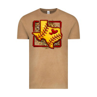 Vintage Camel leopard softball texas map Vintage Tee - Jasminsmagicworld