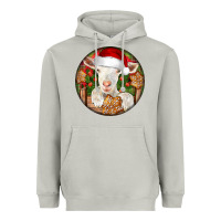 Moon Dust Baby Cashmere Goat Christmas Heavyweight Hoodie - LillyAllenDesigns