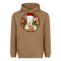 Toasted Coconut Baby Cashmere Goat Christmas Heavyweight Hoodie - LillyAllenDesigns