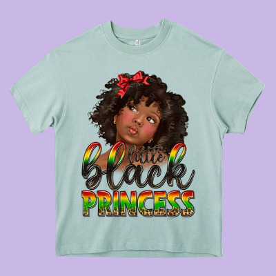 Little Black Princess Heavy Core Tee Designed By Texasbilliewilder