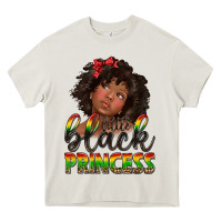 Cream little black princess Heavy Core Tee - texasbilliewilder