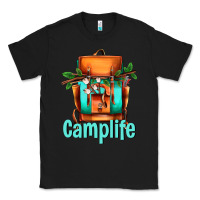 Black camp life camp backpack Classic Tee - AdoDesignShop