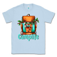 Dusty Blue camp life camp backpack Classic Tee - AdoDesignShop