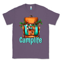Lavender camp life camp backpack Classic Tee - AdoDesignShop