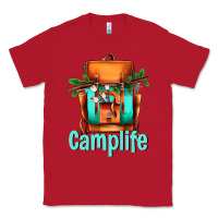 Red camp life camp backpack Classic Tee - AdoDesignShop