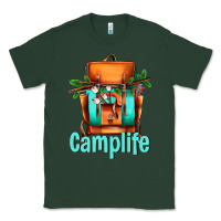 Sports Green camp life camp backpack Classic Tee - AdoDesignShop