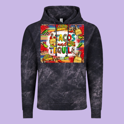Tacos And Tequila Vintage Hoodie Designed By Ranaportraitstore