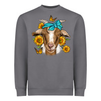 Storm sunflower bandana goat Heavyweight Sweatshirt - Jasminsmagicworld