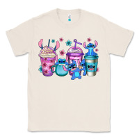 Natural stitch coffee Classic Tee - Jasminsmagicworld