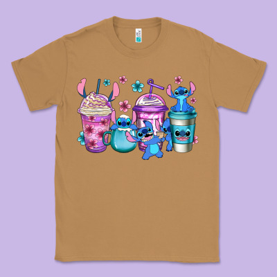 Stitch Coffee Classic Tee Designed By Jasminsmagicworld