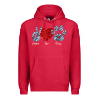 Cardinal Peace Love Paws Premium Hoodie - Bettercallsaul