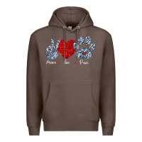 Coffee Peace Love Paws Premium Hoodie - Bettercallsaul
