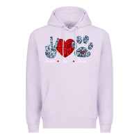 Lilac Peace Love Paws Premium Hoodie - Bettercallsaul