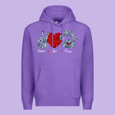 Peace Love Paws Premium Hoodie Designed By Bettercallsaul
