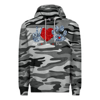 Slate Camo Peace Love Paws Premium Hoodie - Bettercallsaul