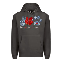 Smoke Peace Love Paws Premium Hoodie - Bettercallsaul
