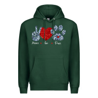Sports Green Peace Love Paws Premium Hoodie - Bettercallsaul