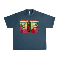 Midnight Navy western our lady of guadalupe Urban Heavy Tee - JahusDesignShop