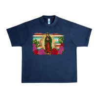 Navy western our lady of guadalupe Urban Heavy Tee - JahusDesignShop