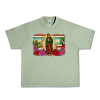 Oil Green western our lady of guadalupe Urban Heavy Tee - JahusDesignShop