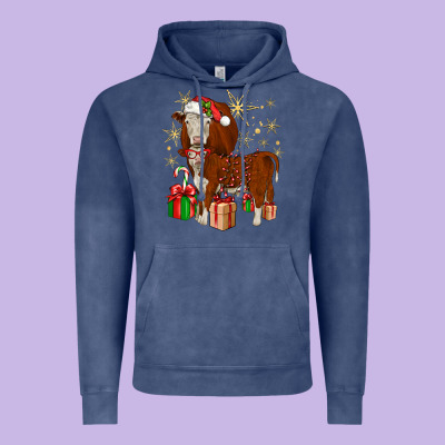 Christmas Hereford Vintage Hoodie Designed By Jahusdesignshop