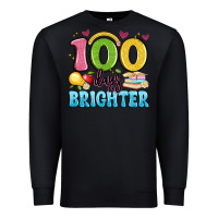 Black 100 days brighter Premium Sweatshirt - Artiststas