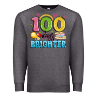 Charcoal Heather 100 days brighter Premium Sweatshirt - Artiststas