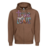 Chestnut true love Zipper Hoodie - NancyCooperArtShop