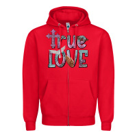 Red true love Zipper Hoodie - NancyCooperArtShop