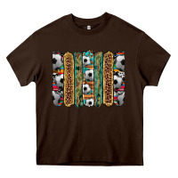 Chocolate Brown soccer camouflage serape cowhide turquoise leopard glitter  brushstrok Heavy Core Tee - Artiststas