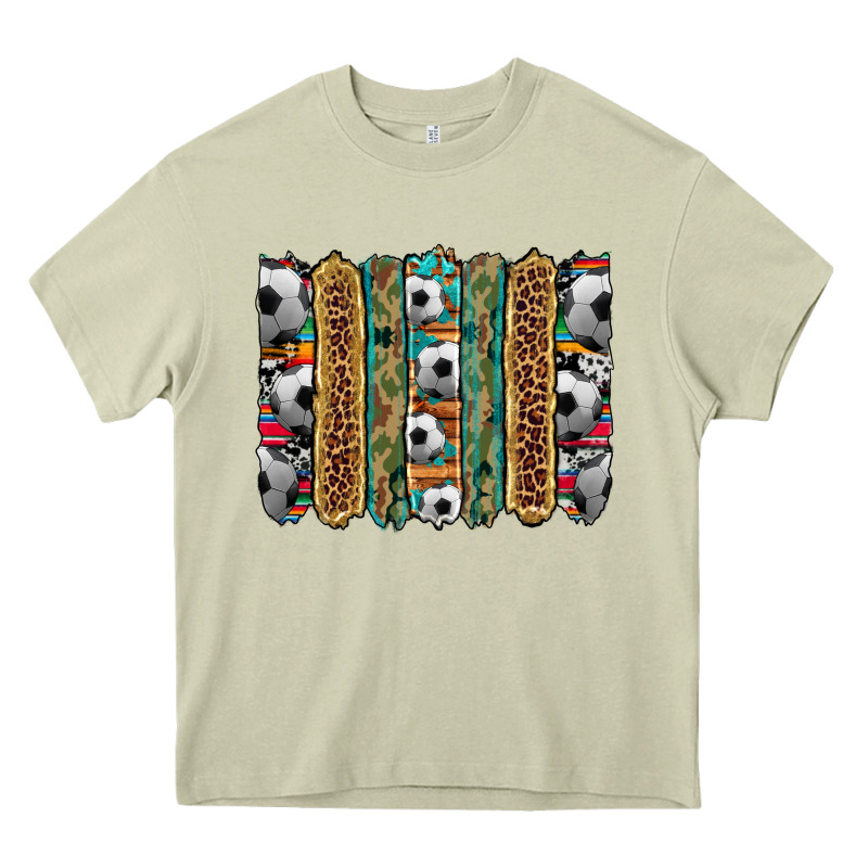 Soccer Camouflage Serape Cowhide Turquoise Leopard Glitter  Brushstrok Heavy Core Tee by Artiststas | Teevron