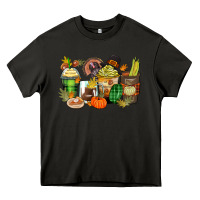 Asphalt thanksgiving coffee cups Heavy Core Tee - Zillion Design Studio