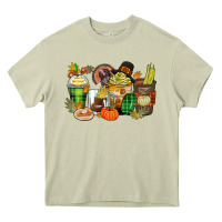 Mossy thanksgiving coffee cups Heavy Core Tee - Zillion Design Studio
