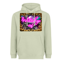 Matcha Witchy Af Crystal Ball Heavyweight Hoodie - LillyAllenDesigns