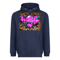 Navy Witchy Af Crystal Ball Heavyweight Hoodie - LillyAllenDesigns