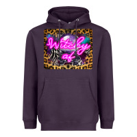 Plum Witchy Af Crystal Ball Heavyweight Hoodie - LillyAllenDesigns